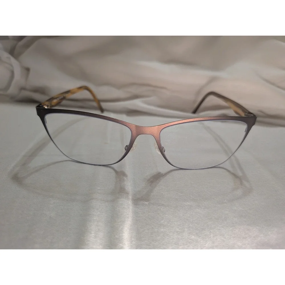 Maui Jim Eyeglasses Frames MJO2104-88M Metal Brown Tortoise 53-15-135 Italy